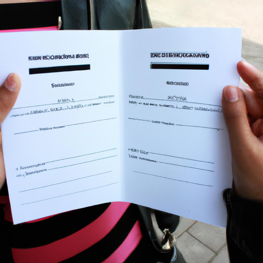 Person holding gender recognition document