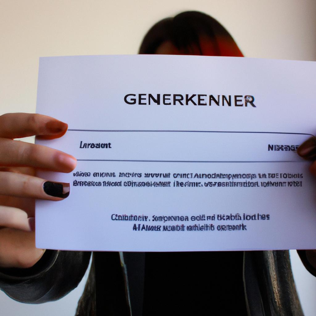 Person holding gender recognition certificate